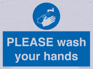 MH15953: PLEASE wash your hands