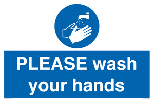 MH15953: PLEASE wash your hands