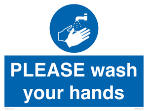 MH15953: PLEASE wash your hands