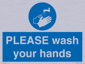 MH15953: PLEASE wash your hands