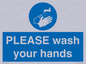MH15953: PLEASE wash your hands