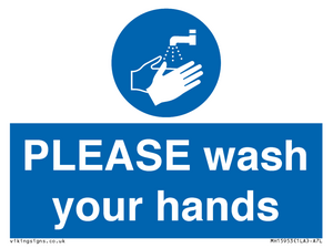 MH15953: PLEASE wash your hands
