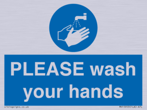 MH15953: PLEASE wash your hands