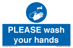 MH15953: PLEASE wash your hands