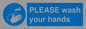 MH15953: PLEASE wash your hands