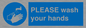 MH15953: PLEASE wash your hands