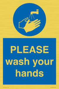 MH15953: PLEASE wash your hands