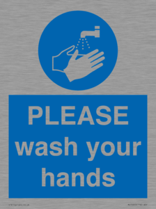 MH15953: PLEASE wash your hands