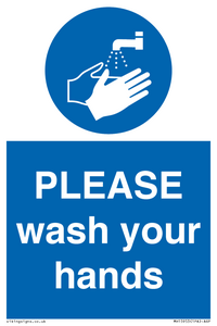 MH15953: PLEASE wash your hands