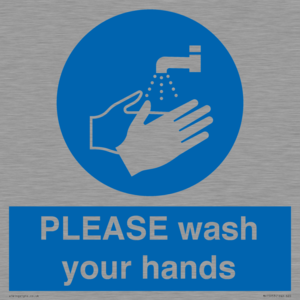 MH15953: PLEASE wash your hands