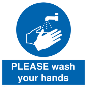 MH15953: PLEASE wash your hands
