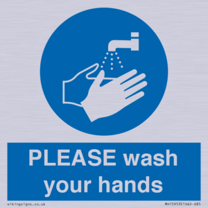 MH15953: PLEASE wash your hands