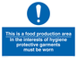 MH197: Food production hygiene PPE