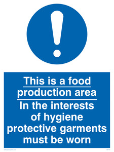 MH197: Food production hygiene PPE