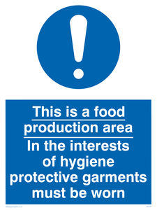 MH197: Food production hygiene PPE