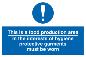 MH197: Food production hygiene PPE
