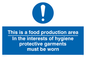 MH197: Food production hygiene PPE