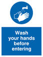 MH199: wash your hands before entering