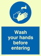 MH199: wash your hands before entering