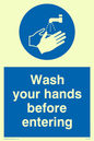 MH199: wash your hands before entering