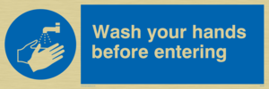 MH199: wash your hands before entering