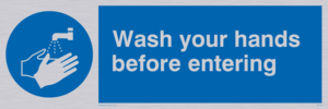 MH199: wash your hands before entering