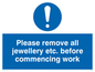 MH200: Remove all jewellery for work
