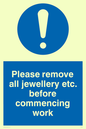 MH200: Remove all jewellery for work