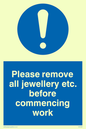 MH200: Remove all jewellery for work