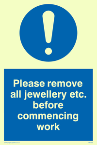 MH200: Remove all jewellery for work