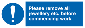 MH200: Remove all jewellery for work