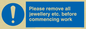 MH200: Remove all jewellery for work