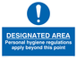 MH201: Designated area hygiene rules