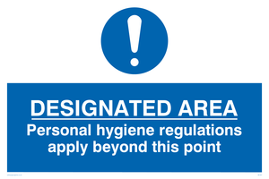 MH201: Designated area hygiene rules