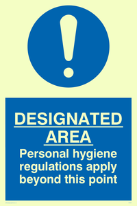 MH201: Designated area hygiene rules