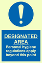 MH201: Designated area hygiene rules