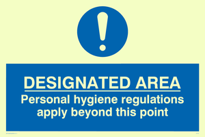 MH201: Designated area hygiene rules