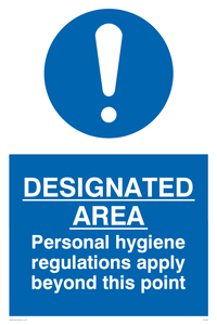 MH201: Designated area hygiene rules