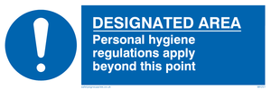 MH201: Designated area hygiene rules