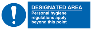 MH201: Designated area hygiene rules
