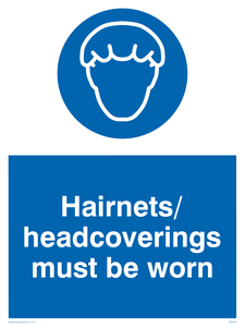 MH204: hairnets/headcoverings must be worn