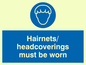 MH204: hairnets/headcoverings must be worn