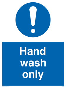 MH205: hand wash only