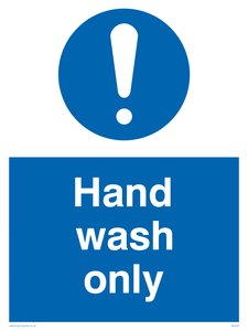 MH205: hand wash only