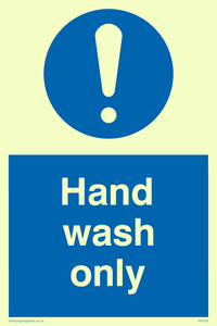 MH205: hand wash only
