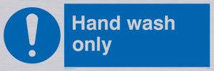 MH205: hand wash only