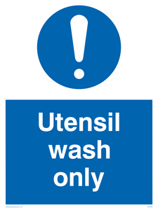 MH206: utensil wash only