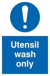 MH206: utensil wash only