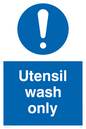 MH206: utensil wash only