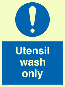MH206: utensil wash only